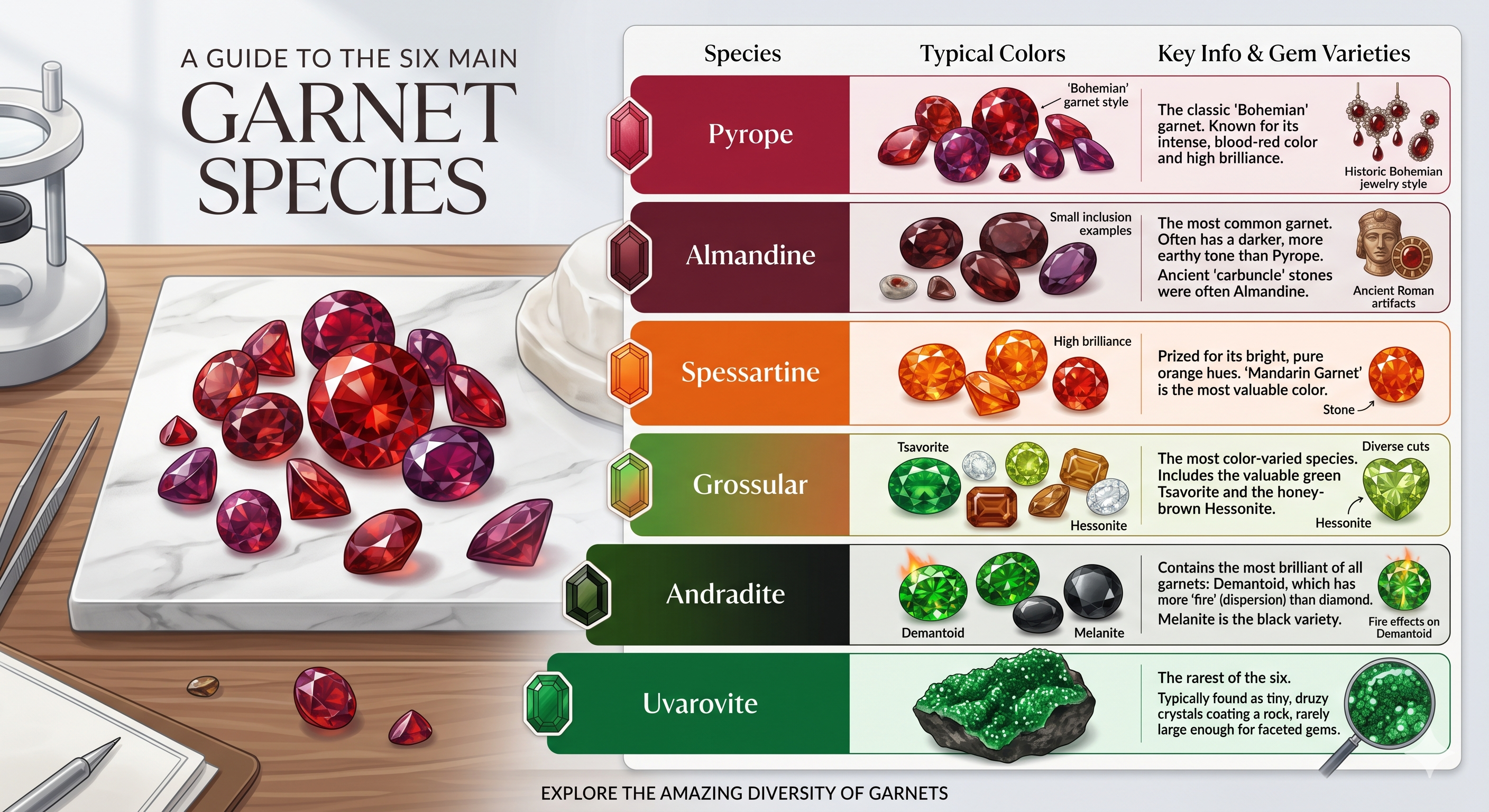 Garnet Species